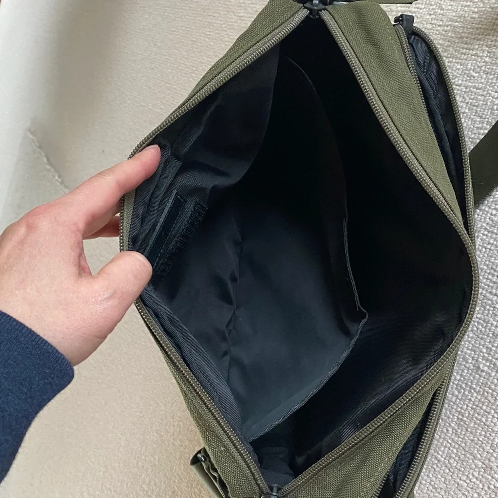 Porter Yoshida x Monocle Crossbody Bag in Olive